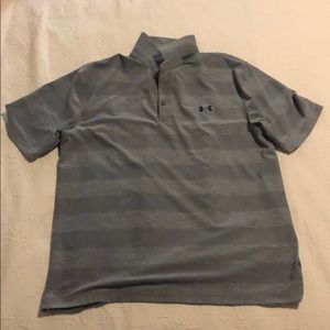 Under armour men golf polo large gray